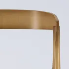 Moderní obývací židle z různých látek s dřevěnou skořepinou - Wolter Viadurini