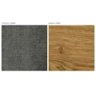 Moderní obývací židle z různých látek s dřevěnou skořepinou - Wolter Viadurini