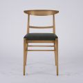 Moderní židle do obývacího pokoje z látky a masivního dřeva Made in Italy - Wilma