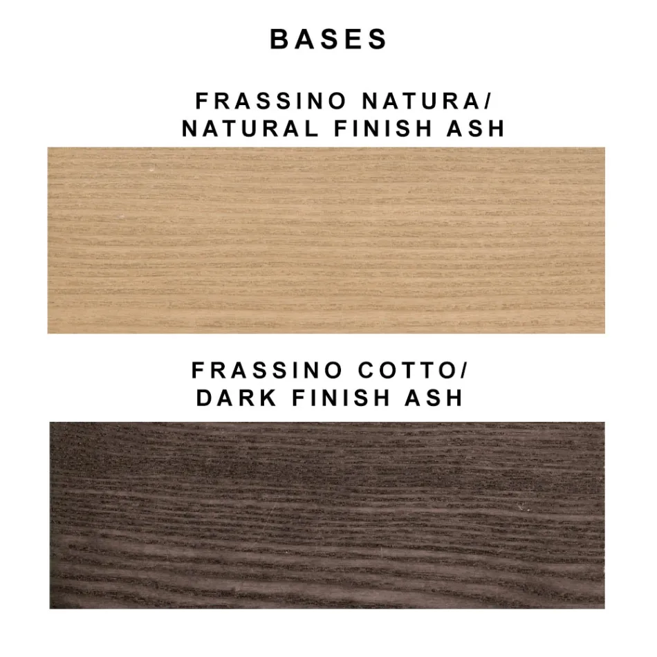 Moderní židle elegantního designu z látky s okrajem a dřevem - Scarat Viadurini