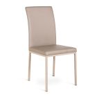 Moderní židle Emma konstrukce polstrovaná koženka 4 ks Viadurini