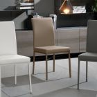 Moderní židle Emma konstrukce polstrovaná koženka 4 ks Viadurini