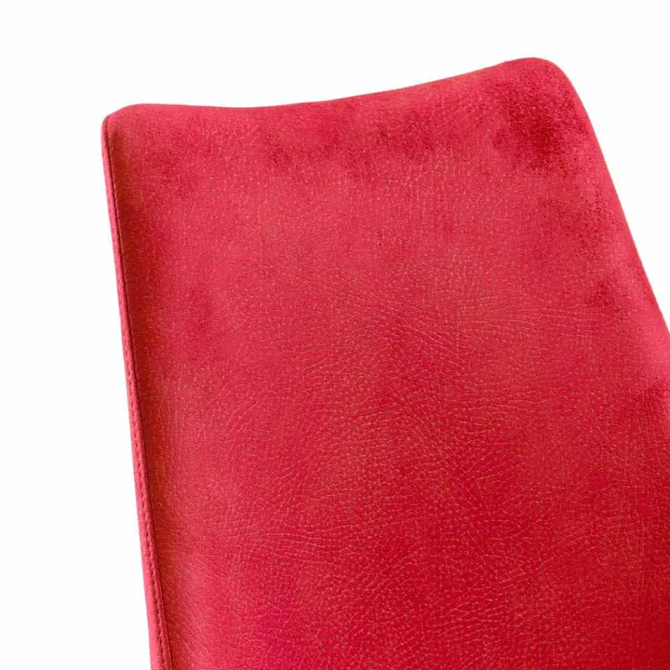 Moderní židle pro jídelnu v červené Tecnofibra Almira Viadurini