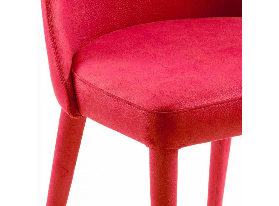Moderní židle pro jídelnu v červené Tecnofibra Almira Viadurini
