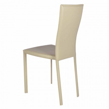 Moderní design židle pokryté koženou / koženou vyrobenou v Itálii Ghada Viadurini