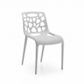 Monobloková polypropylenová židle s moderním designem Blandine, 4 kusy