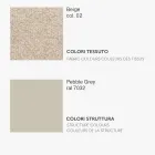 Monocoque židle z tkaniny různých povrchových úprav Made in Italy - Morgana Viadurini