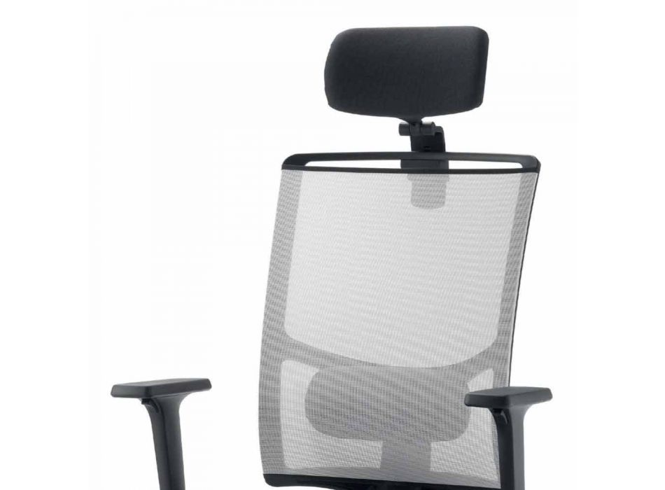 Operační a polopředsedající židle v tkanině vyrobené v Itálii Mina Viadurini