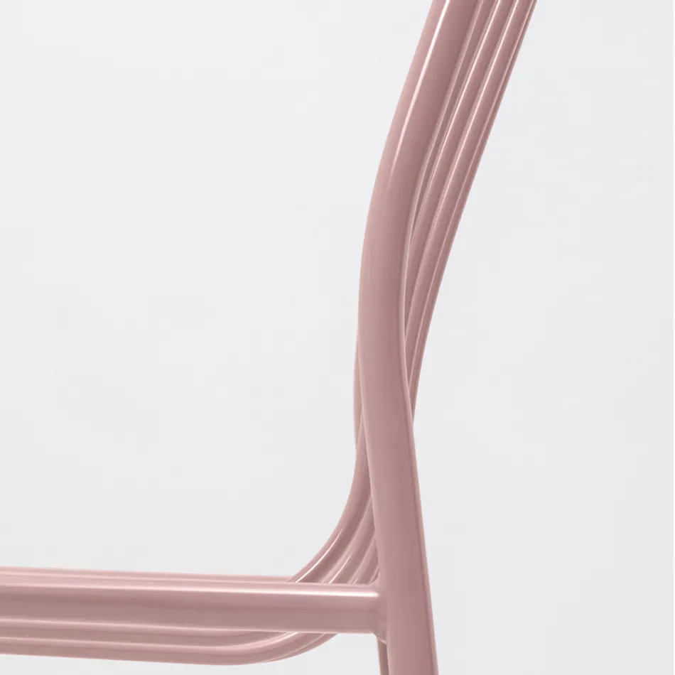 Stohovatelná kovová židle pro venkovní použití Made in Italy 2 kusy – jednoduše Viadurini