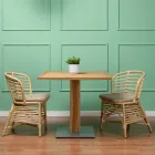 Zahradní židle z přírodního ratanu včetně polštáře - Torvi Viadurini