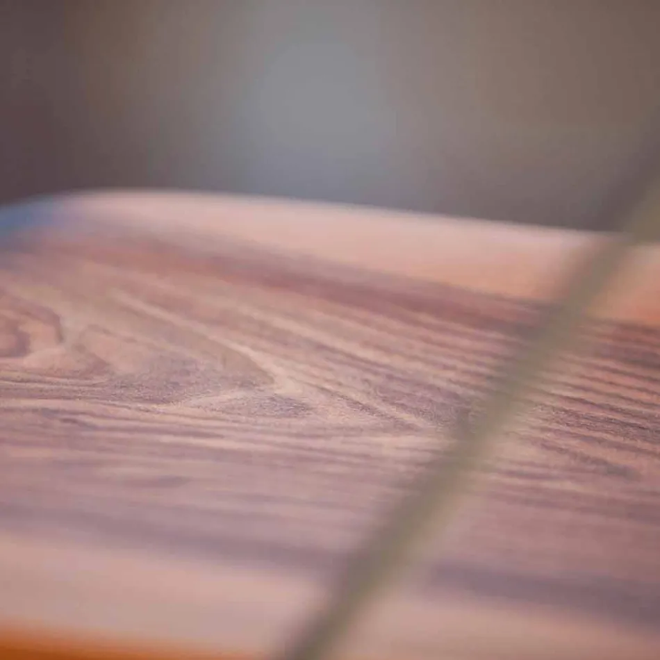 Ručně vyrobená jídelní židle ze dřeva a oceli vyrobená v Itálii - Valencia Viadurini