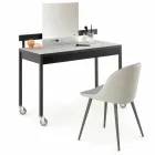 Jídelní židle se sedákem Ecoleather vyrobená v Itálii, 2 kusy - Nobelio Viadurini