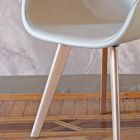 Židle do jídelny s moderním designem v kůži Made in Italy - Simba Viadurini