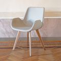 Židle do jídelny s moderním designem v kůži Made in Italy - Simba