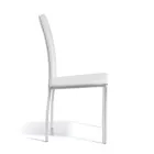 Designová jídelní židle potažená kůží Made in Italy - Sissy Viadurini