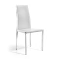Designová jídelní židle potažená kůží Made in Italy - Sissy