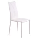 Stohovatelná jídelní židle ze 4 ks ze syntetické kůže - Sibiř Viadurini