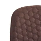 Židle do jídelny z mikrovlákna a matného černého kovu 4 kusy - Jake Viadurini