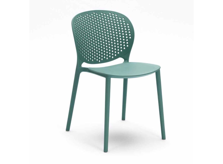 Židle pro jídelny polypropylenu moderní konstrukce Blake, 4 ks Viadurini