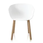 Židle do jídelny z polypropylenu a kovu 4 kusy - Severina Viadurini