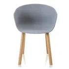 Židle do jídelny z polypropylenu a kovu 4 kusy - Severina Viadurini