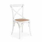 Jídelní židle v provedení Ratan a dřevo Classic Design Homemotion - Meridia Viadurini