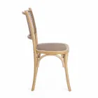 Jídelní židle v provedení Ratan a dřevo Classic Design Homemotion - Meridia Viadurini