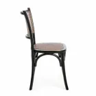 Jídelní židle v provedení Ratan a dřevo Classic Design Homemotion - Meridia Viadurini