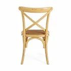 Jídelní židle v provedení Ratan a dřevo Classic Design Homemotion - Meridia Viadurini