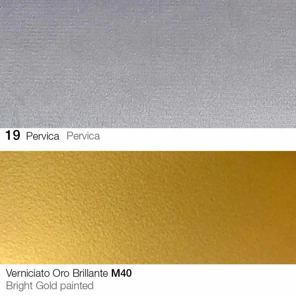 Látková jídelní židle se zlatými nohami vyrobená v Itálii - Marchesi Viadurini