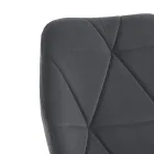 Židle do jídelny z látky a zlatého kovu 4 kusy - Smeralda Viadurini