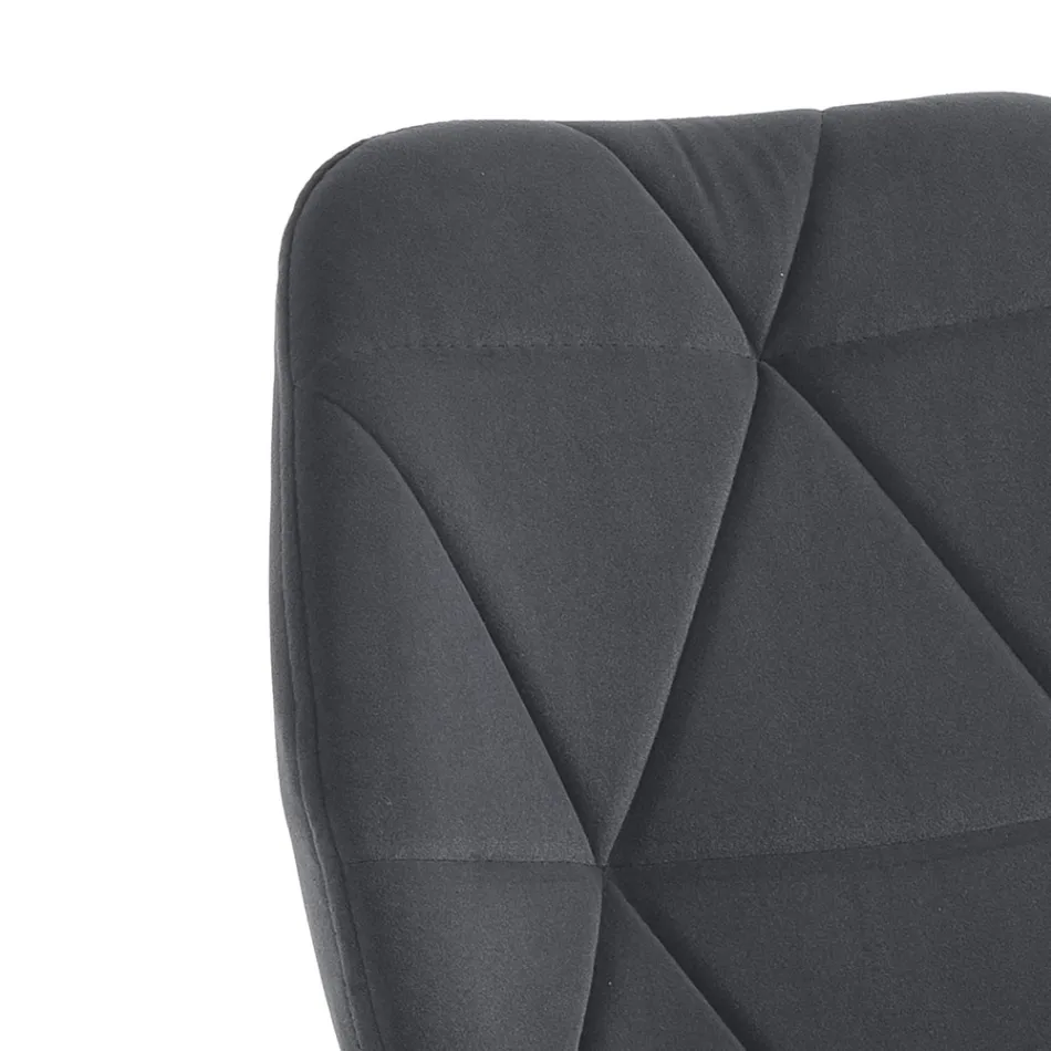 Židle do jídelny z látky a zlatého kovu 4 kusy - Smeralda Viadurini