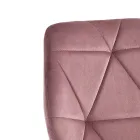 Židle do jídelny z látky a zlatého kovu 4 kusy - Smeralda Viadurini