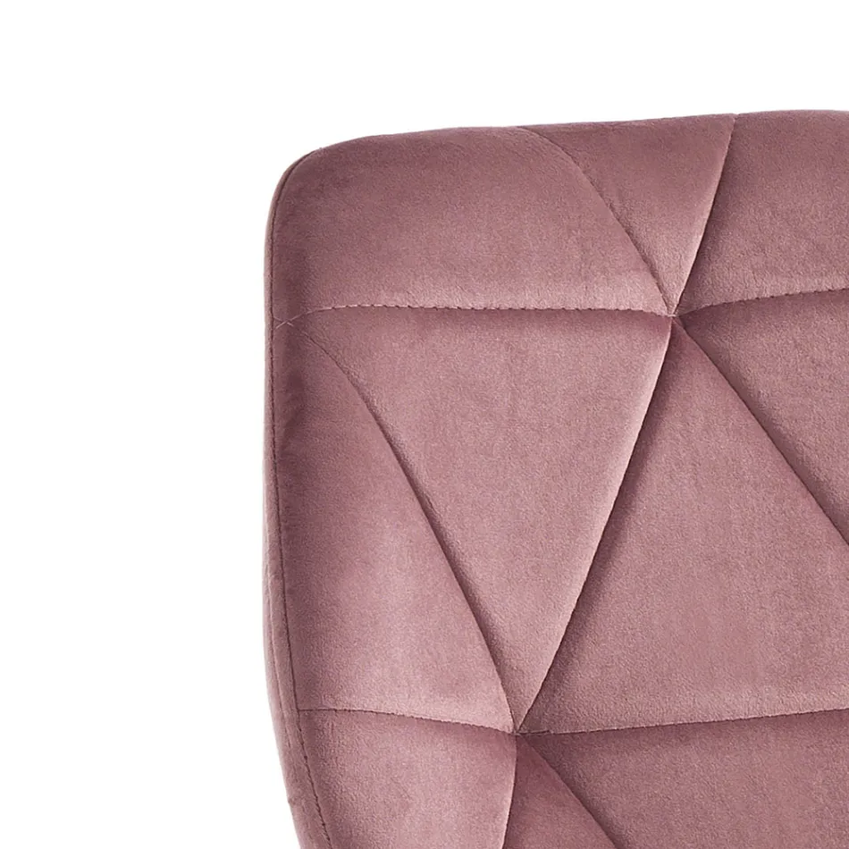 Židle do jídelny z látky a zlatého kovu 4 kusy - Smeralda Viadurini