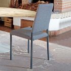 Jídelní židle s odnímatelným potahem čalouněná látkou Made in Italy - Toyko Viadurini