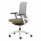 Otočná kancelářská židle s ergonomickým designem s područkami a kolečky - Meliva Viadurini