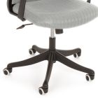 Plastová a látková kancelářská židle s područkami a hlavovou opěrkou - Sainta Viadurini