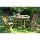 Skládací zahradní židle z přírodního teaku - Yggdrasil Viadurini