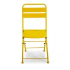 Skládací zahradní židle vyrobená výhradně z kovu - stuha Viadurini