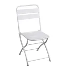 Skládací zahradní židle vyrobená výhradně z kovu - stuha Viadurini