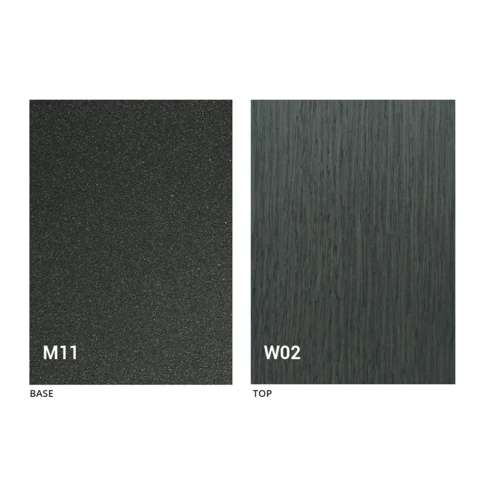 Skládací židle z kovu a dubového dřeva 2 kusy vyrobené v Itálii - Roberta Viadurini