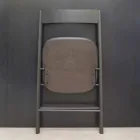 Skládací židle z kovu a dubového dřeva 2 kusy vyrobené v Itálii - Roberta Viadurini