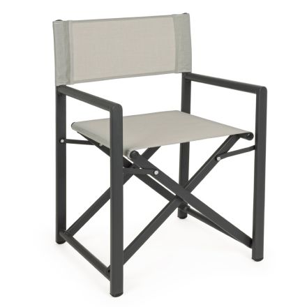 Ředitel zahrady židle moderního designu z hliníku pro venkovní použití - Cameo Viadurini