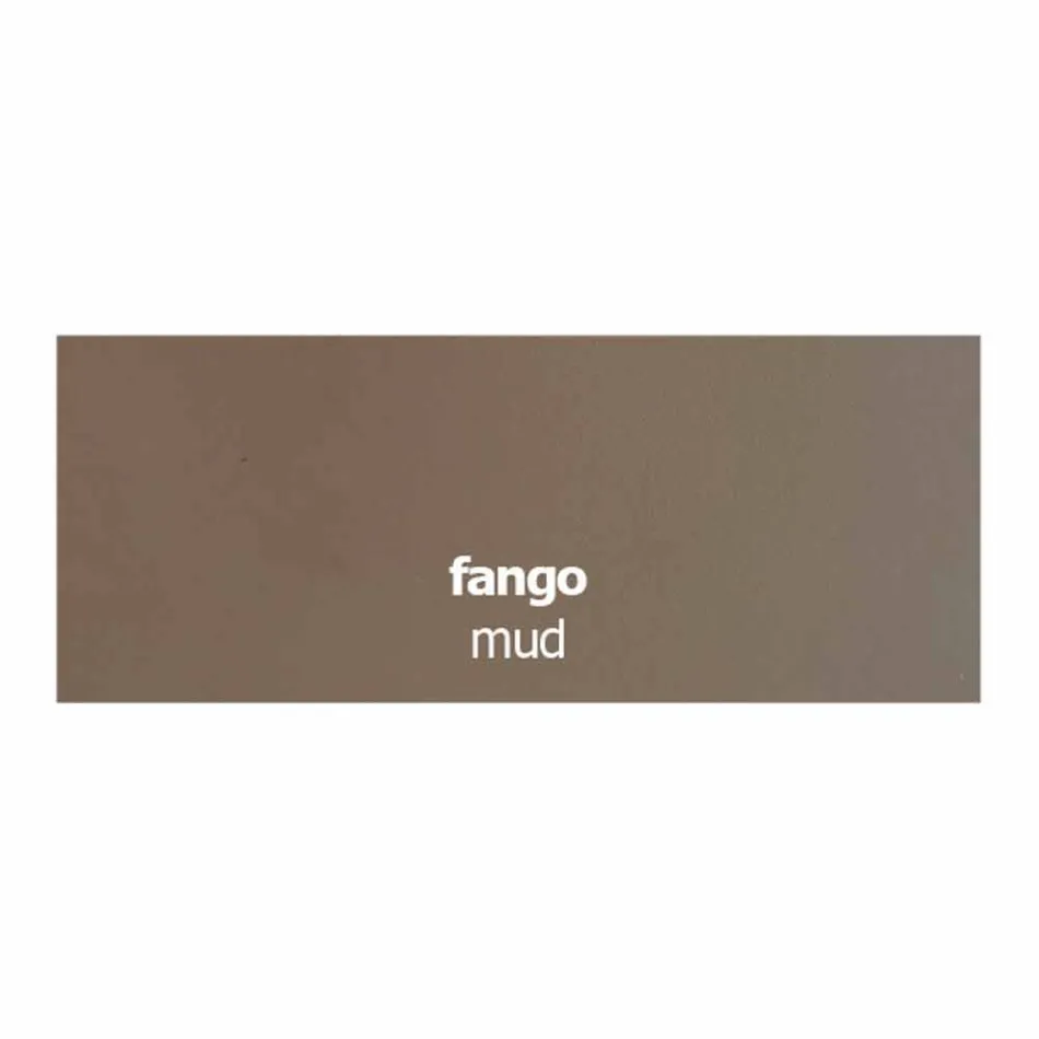 Kožená čalouněná židle s kovovou strukturou vyrobená v Itálii, 2 kusy - zinek Viadurini