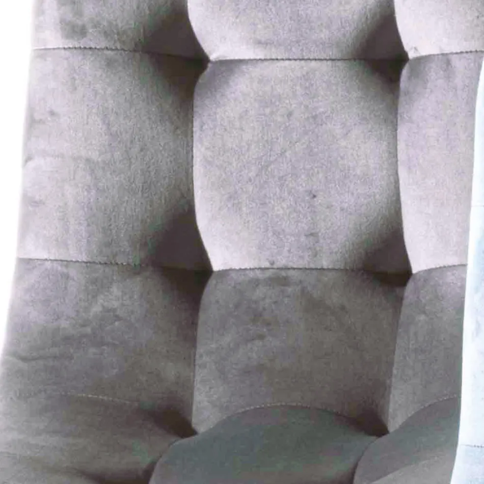 Sametová čalouněná jídelní židle odolná proti skvrnám, 4 kusy - Kylie Viadurini