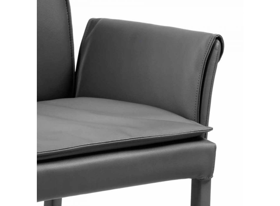 Designová jídelní židle v ekologické kůži Bessie XL, vyrobená v Itálii Viadurini