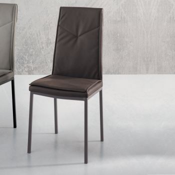 2dílná čalouněná jídelní židle z umělé kůže s kladivem - Robocop