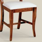 Židle do jídelny v klasickém stylu ze dřeva a látky Made in Italy - Helisa Viadurini