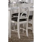 Židle do jídelny v klasickém stylu ze dřeva a látky Made in Italy - Helisa Viadurini