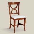 Židle do jídelny v klasickém stylu ze dřeva a látky Made in Italy - Helisa